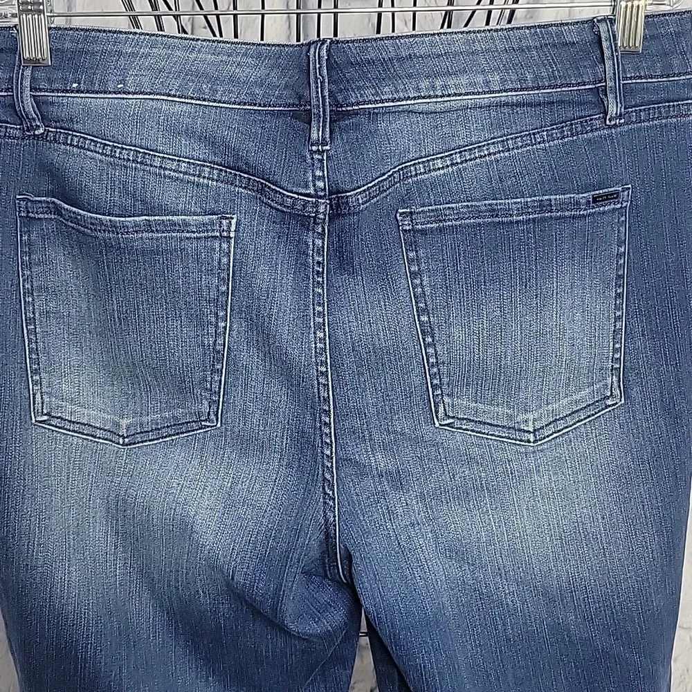 WHITE HOUSE BLACK MARKET HIgh Rise Skinny Ankle Jeans Size 14 - Picture 8 of 15